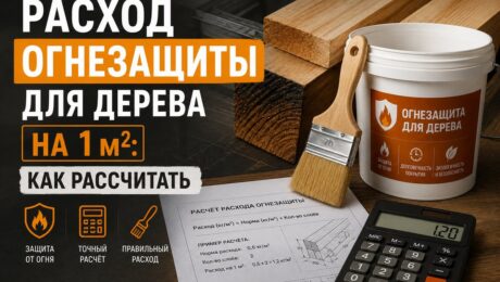 Расход огнезащиты для дерева на 1 м2 - как рассчитать